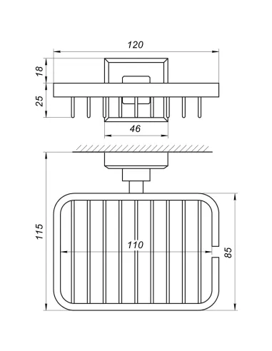Мыльница навесная Topaz TKB 9924 - 5