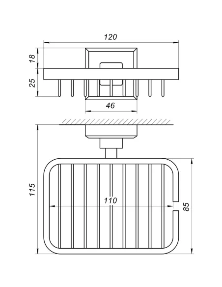 Мыльница навесная Topaz TKB 9924 - 5