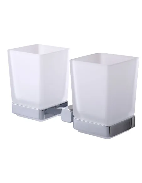 Двойной квадратный стакан для ванной комнаты Topaz TKB 9928A - 3