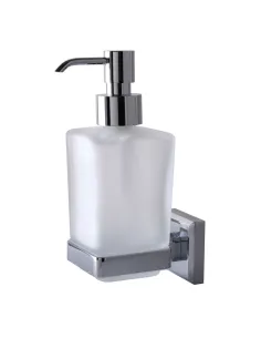 Дозатор для жидкого мыла навесной Topaz TKB 9933A стекляный, квадратный - 1