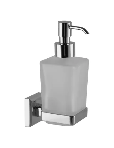 Дозатор для жидкого мыла навесной Topaz TKB 9933A стекляный, квадратный - 2