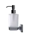 Дозатор для жидкого мыла навесной Topaz TKB 9933A стекляный, квадратный - 3