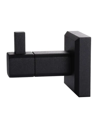 Гачок одинарний Topaz TKB 9915-BL, чорний, матовий, латунь - 3