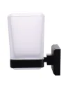 Одинарный стакан для ванной комнаты Topaz TKB 9921A-BL квадратный, черный - 3