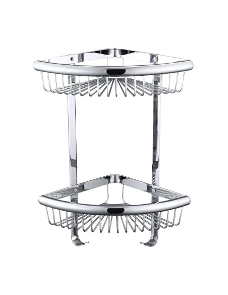 Полиця Topaz 4115-2, подвійна, латунь, з гачками - 1