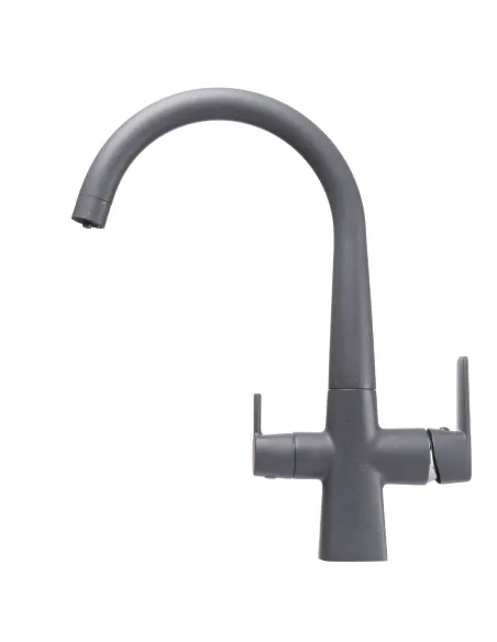 Смеситель для кухни с подключением к фильтру под осмос Globus Lux Lazer GLLR-0999-3-Titanium темно-серый - 1