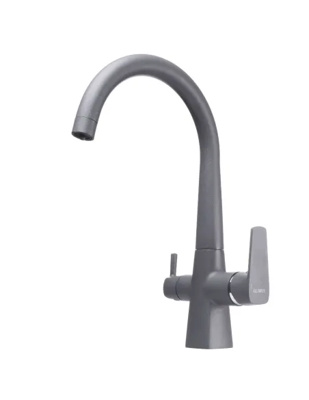 Смеситель для кухни с подключением к фильтру под осмос Globus Lux Lazer GLLR-0999-3-Titanium темно-серый - 2