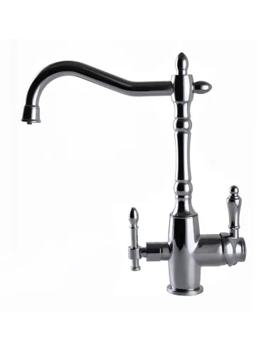 Смеситель для кухни с подключением к фильтру под осмос Globus Lux Lazer GLLR-1000 хром - 3