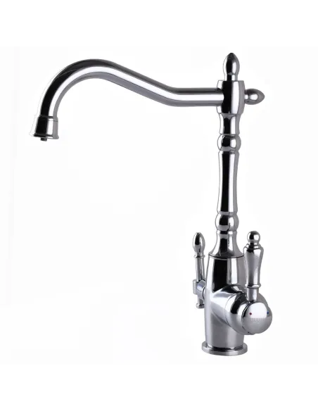 Смеситель для кухни с подключением к фильтру под осмос Globus Lux Lazer GLLR-1000 хром - 4