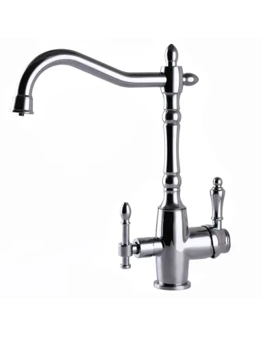 Смеситель для кухни с подключением к фильтру под осмос Globus Lux Lazer GLLR-1000 хром - 6