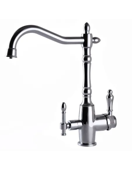 Смеситель для кухни с подключением к фильтру под осмос Globus Lux Lazer GLLR-1000 хром - 6