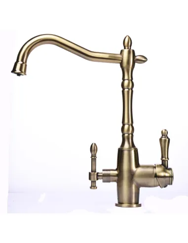 Смеситель для кухни с подключением к фильтру под осмос Globus Lux Lazer GLLR-1000-9-Bronze бронзовый - 2
