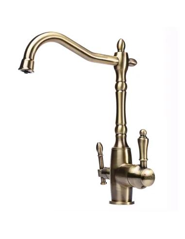 Смеситель для кухни с подключением к фильтру под осмос Globus Lux Lazer GLLR-1000-9-Bronze бронзовый - 3