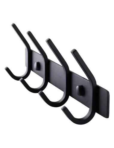 Планка с двойными крючками из нержавеющей стали Globus Lux BQ9435-4 черная - 3