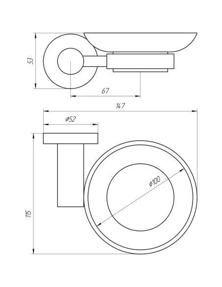 Мильниця Globus Lux BS8408, одинарна, нержавіюча сталь, чорна - 4