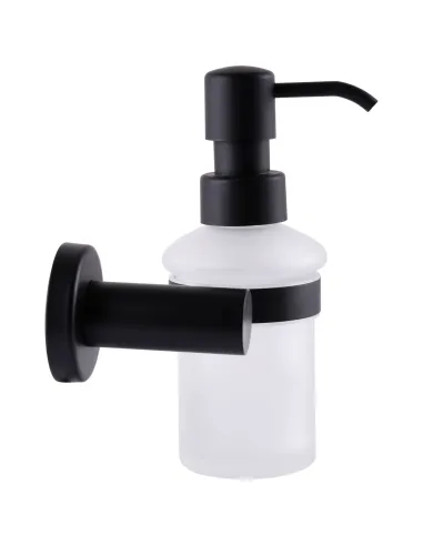 Дозатор рідкого мила Globus Lux BS8433, чорний, нержавіюча сталь - 3