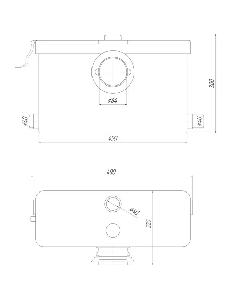 Канализационная установка Volks Pumpe WC500-1, 0.5 кВт Сололифт - 6