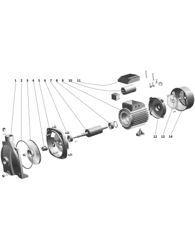 Центробежный поверхностный насос Optima CPm200, 1.5 кВт - 5