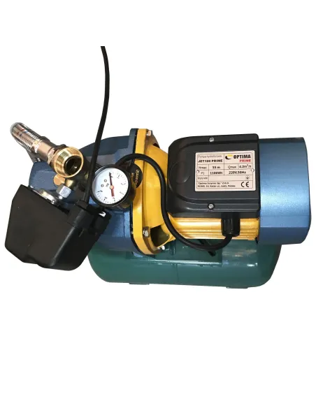 Насосная станция Optima JET100 PRIME-24 1.1кВт, бак VOLKS 24 литра - 2