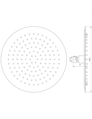 Лійка для верхнього душу Globus Lux STS-0250, нержавіюча сталь, тропік - 5