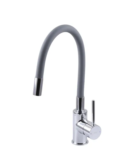 Змішувач для кухні Topaz Corsica TC 8853-04-GR латунь, гофровилив - 1