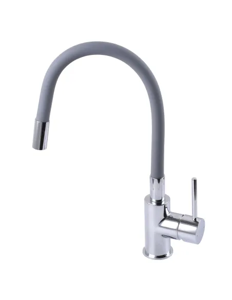 Змішувач для кухні Topaz Corsica TC 8853-04-GR латунь, гофровилив - 2