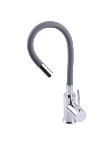 Змішувач для кухні Topaz Corsica TC 8853-04-GR латунь, гофровилив - 3