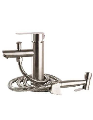 Змішувач для умивальника Globus Lux Alpen SBT1-106B з виходом для біде, нержавіюча сталь - 2