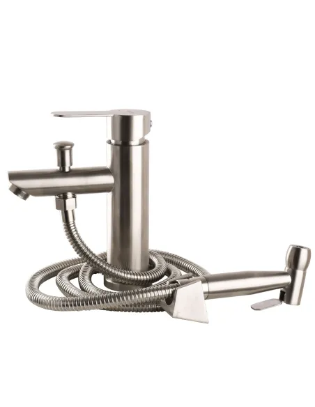 Змішувач для умивальника Globus Lux Alpen SBT1-106B з виходом для біде, нержавіюча сталь - 2