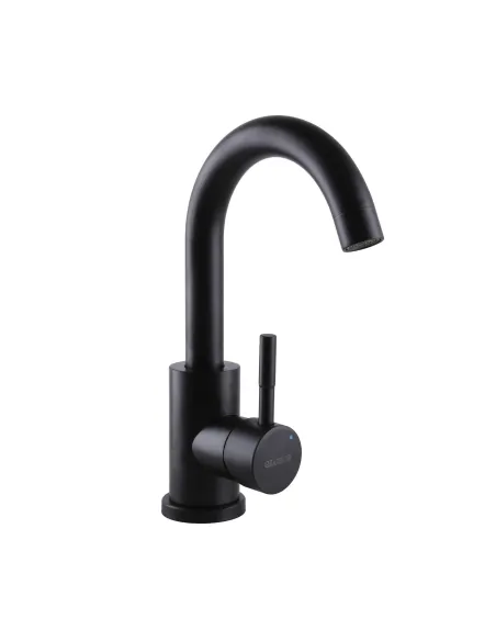 Змішувач для умивальника Globus Lux Alpen SBT1-101S-BB нержавіюча сталь, чорний матовий - 1