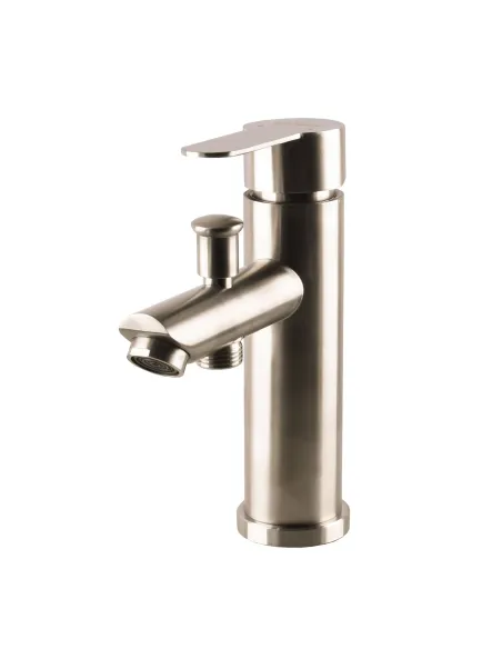 Смеситель для умывальника из нержавеющей стали/биде Globus Lux Alpen SBT2-106M с выходом под биде - 1