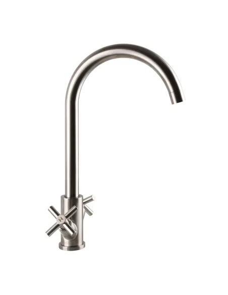 Смеситель для кухни двухвентильный Globus Lux Dukat SD4-203 нержавеющая сталь - 2