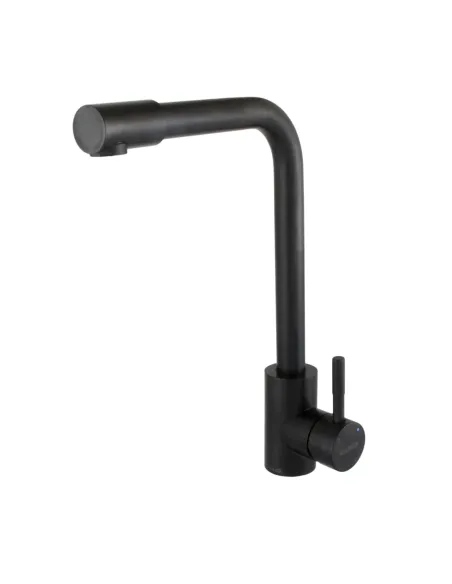 Змішувач для кухні Globus Lux Alpen SUS-403-BB нержавіюча сталь, чорний матовий - 2