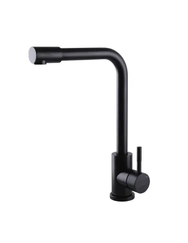 Змішувач для кухні Globus Lux Alpen SUS-403-BB нержавіюча сталь, чорний матовий - 4