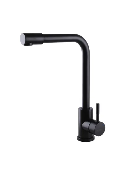 Змішувач для кухні Globus Lux Alpen SUS-403-BB нержавіюча сталь, чорний матовий - 4