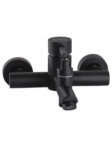 Змішувач для ванни Globus Lux Alpen SBT1-102NE-BB, нержавіюча сталь, чорний - 3