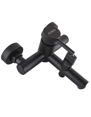 Змішувач для ванни Globus Lux Alpen SBT1-102NE-BB, нержавіюча сталь, чорний - 4