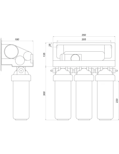 Фильтр обратного осмоса OasisPro BSL03-RO-75 с насосом - 3