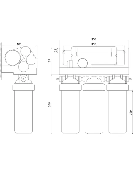 Фильтр обратного осмоса OasisPro BSL03M-RO-75 с насосом, с минерализатором - 3