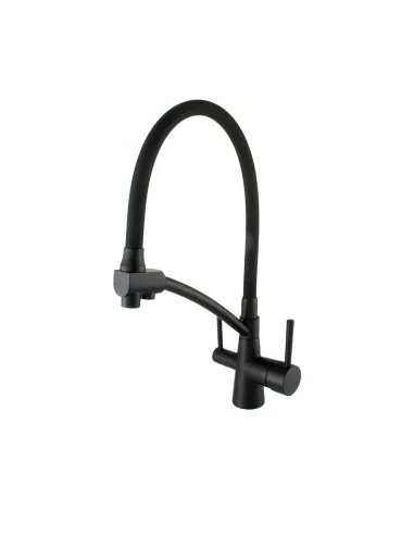 Смеситель для кухни с подключением к фильтру Globus Lux Lazer GLLR-0700-10-BB черный - 2