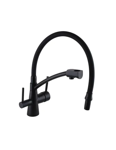 Смеситель для кухни с подключением к фильтру Globus Lux Lazer GLLR-0700-10-BB черный - 3