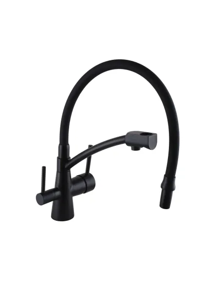 Смеситель для кухни с подключением к фильтру Globus Lux Lazer GLLR-0700-10-BB черный - 3