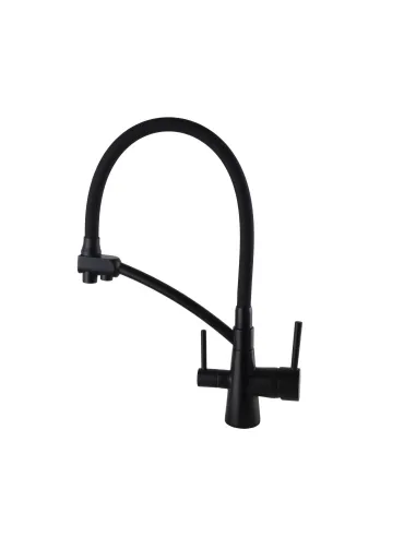 Смеситель для кухни с подключением к фильтру Globus Lux Lazer GLLR-0700-10-BB черный - 4