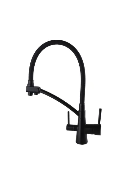 Смеситель для кухни с подключением к фильтру Globus Lux Lazer GLLR-0700-10-BB черный - 4