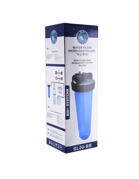 Бытовой фильтр-колба Bio+ systems Big Blue SL20-BB 1 дюйм - 3