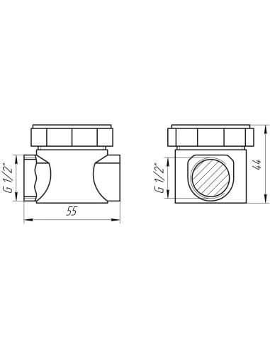 Фільтр грубого очищення Solomon F8016, бронза, газ, 1/2 дюйми - 4
