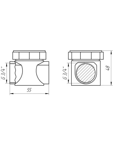 Фільтр грубого очищення Solomon F8016, бронза, газ, 3/4 дюйми - 4