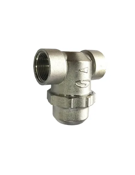 Фільтр грубого очищення Solomon TD1052, 1/2 дюйма, хром, з відстійником - 2