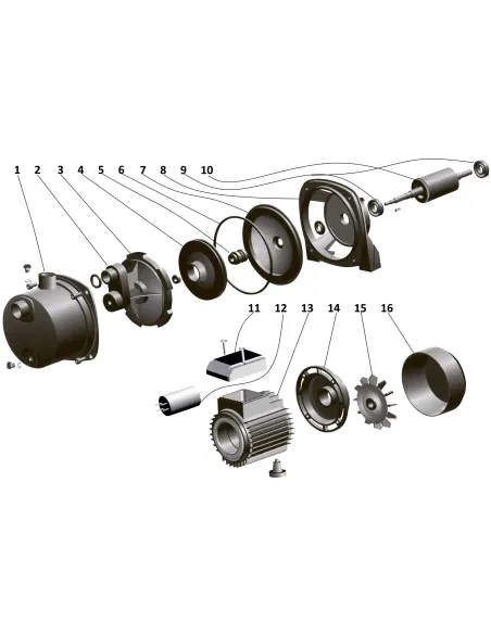 Відцентровий поверхневий насос Optima Jet80S, 0.8 кВт - 6