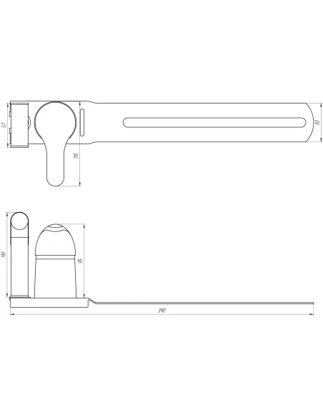 Змішувач для біде Globus Lux Solly GLSO-0206 (монтаж на унітаз) - 4 Змішувач для біде Globus Lux Solly GLSO-0206 (монтаж на унітаз) - 4